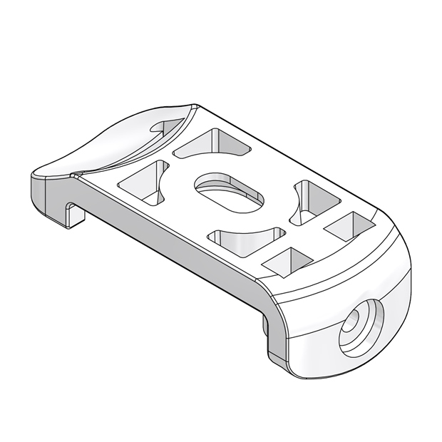 BRACKET PLASTIC TOP FIX - CLIP AND SCREW - SLIMLINE + SLIMLINE VOGUE