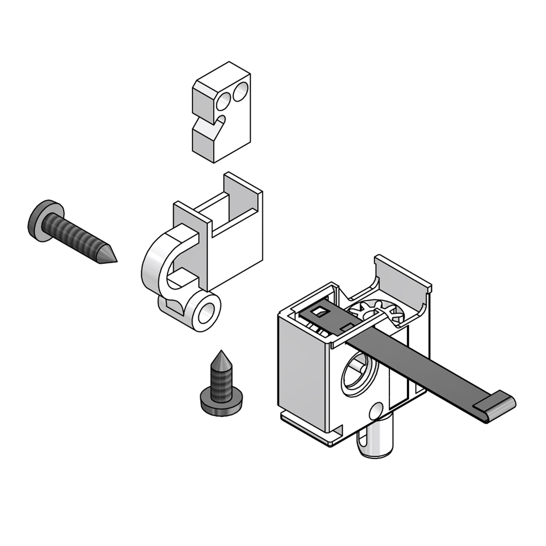 LEAD CARRIER TRUCK AND CORD LOCK LH ASSEMBLED