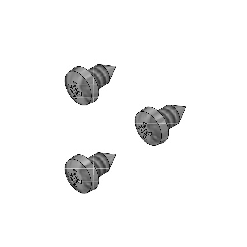 SCREW S-TAP M2 X 5/16 CSK POZI B BZP- P5450