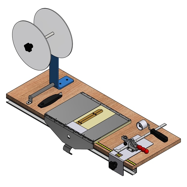 LOUVRE CUTTING JIG AND FIXTURES - INC 9102