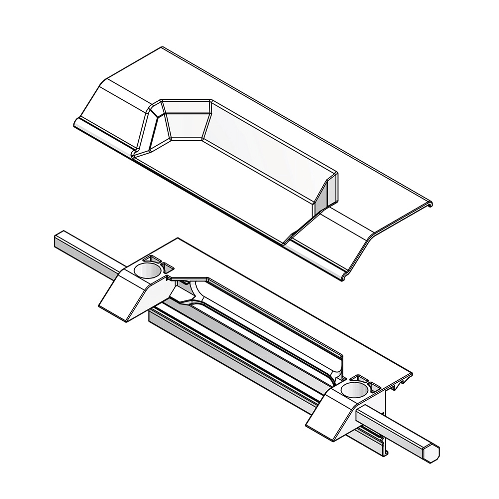 HANDLE REBATE CONNECTOR AND COVER