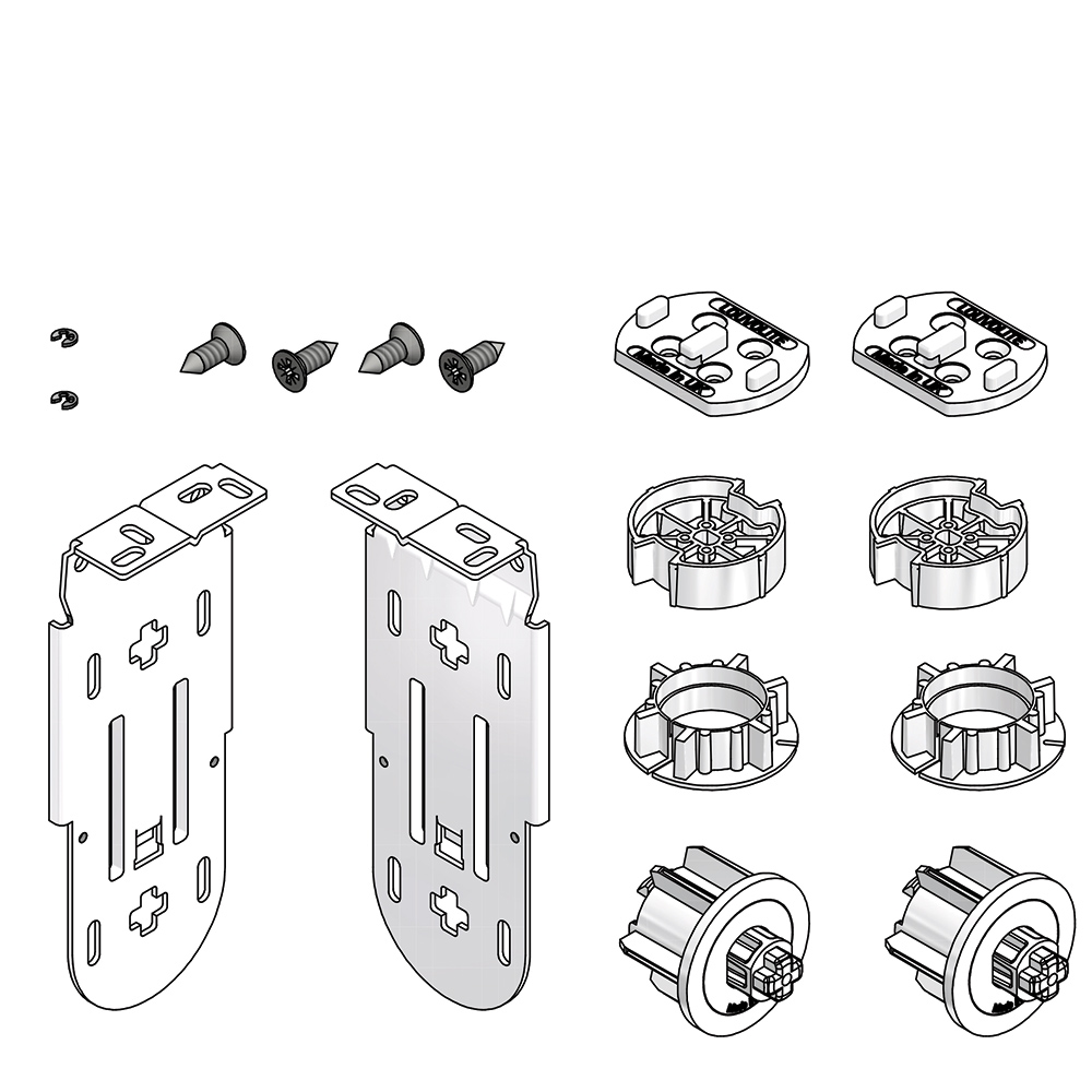 MOTOR PACK 40MM DOUBLE BRACKET - FULL FASCIA