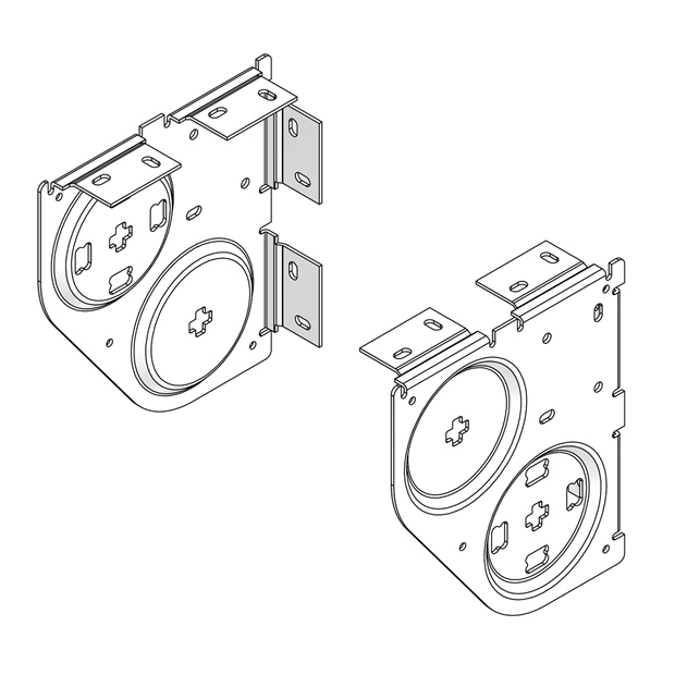 SYSTEM 40-45 DUAL BRACKET SET