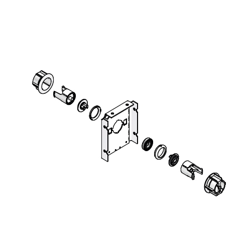 SYSTEM 40 FREE LINK COUPLING - 3 FASCIA BRACKET