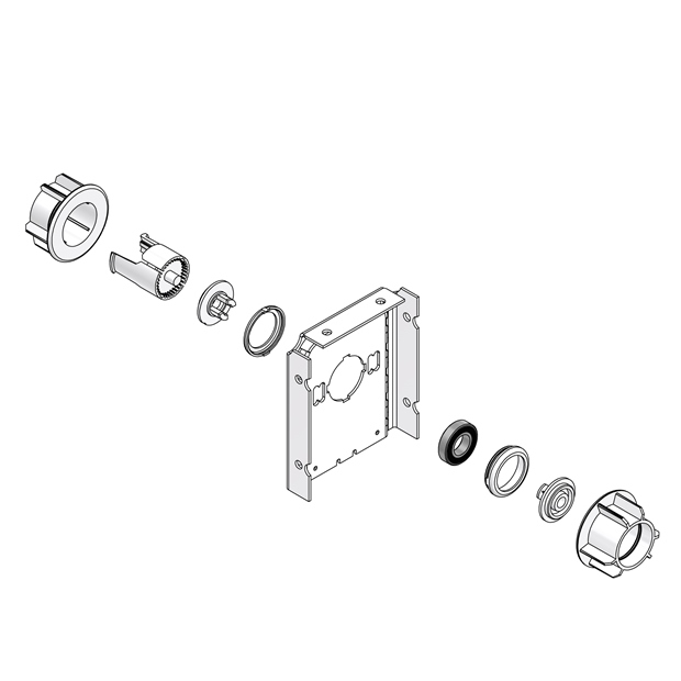 SYSTEM 45 FREE LINK COUPLING - 3 FASCIA BRACKET