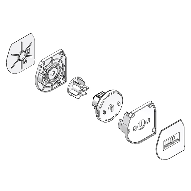 SYSTEM 45 CASSETTE SLIDELOCK STANDARD PIN RH