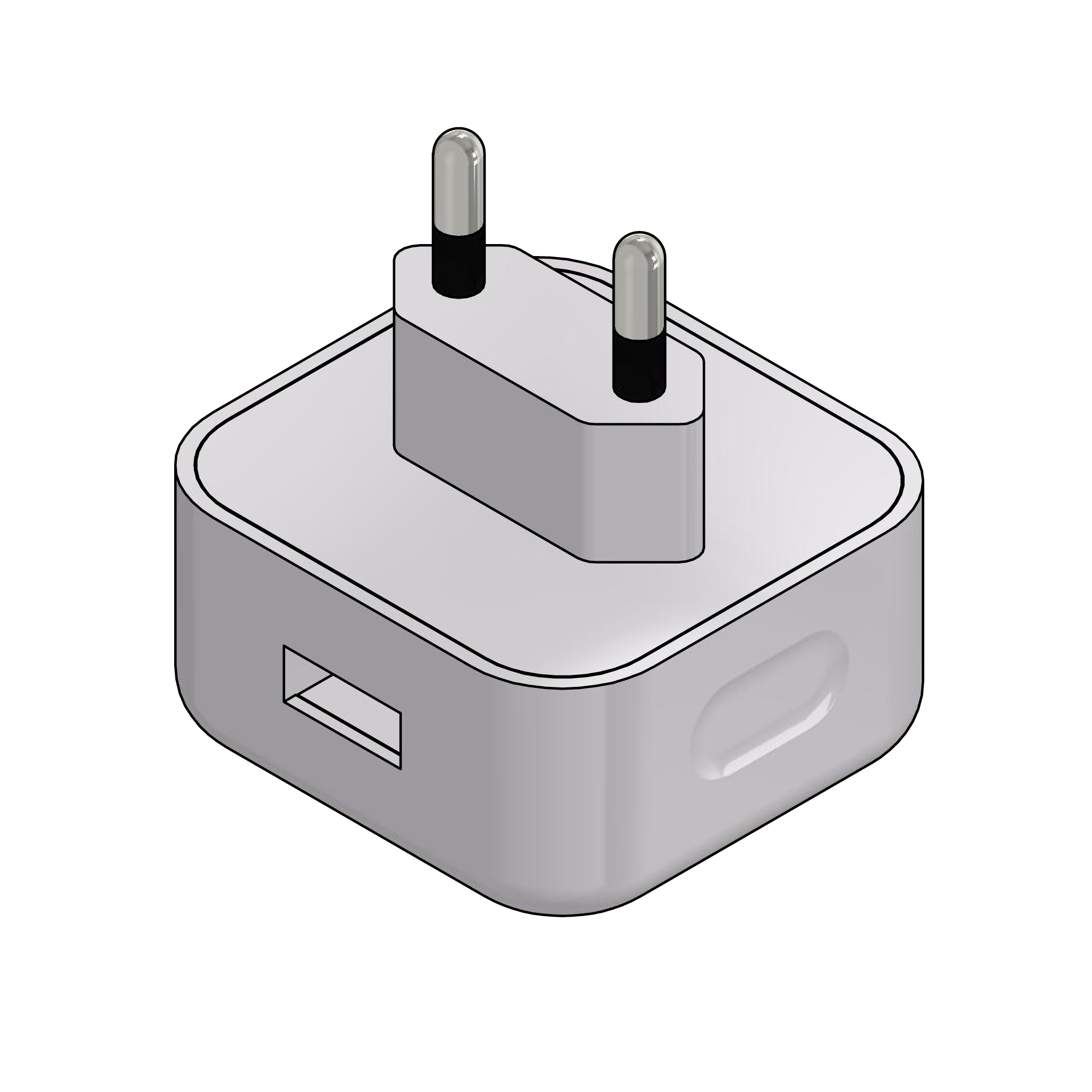 USB EU ADAPTOR PLUG 5V - USED WITH R4046 LEAD