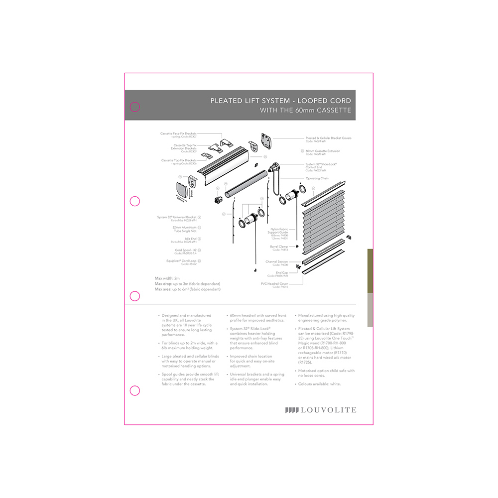 TECHNICAL SPECIFICATION - PLEATED