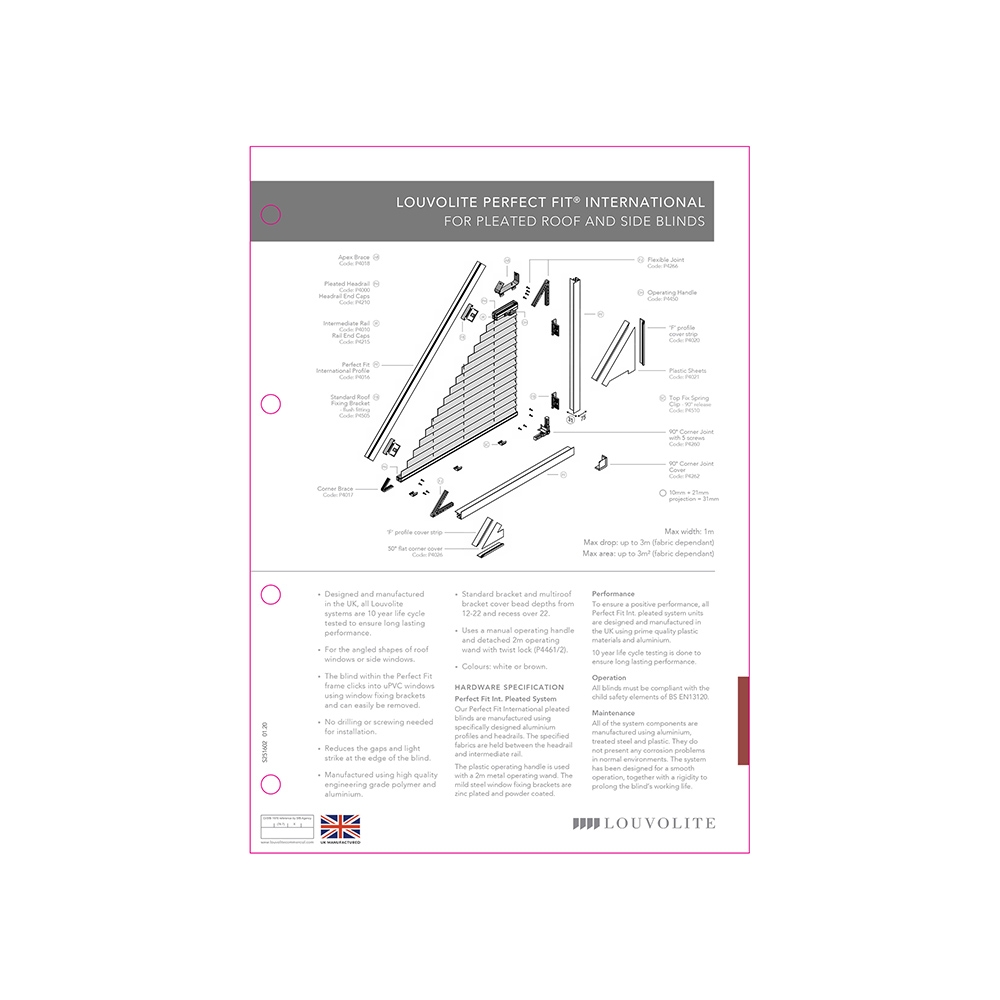 TECHNICAL SPECIFICATION - PERFECT FIT INTERNATIONAL