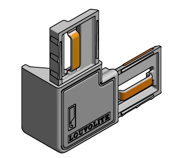 PERFECT FIT UNIVERSAL FIXING RAIL CORNER JOINT WHITE