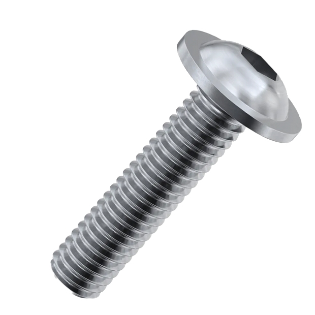 M4 x 6 SOCKET BUTTON FLANGE HEAD SCREW BZP