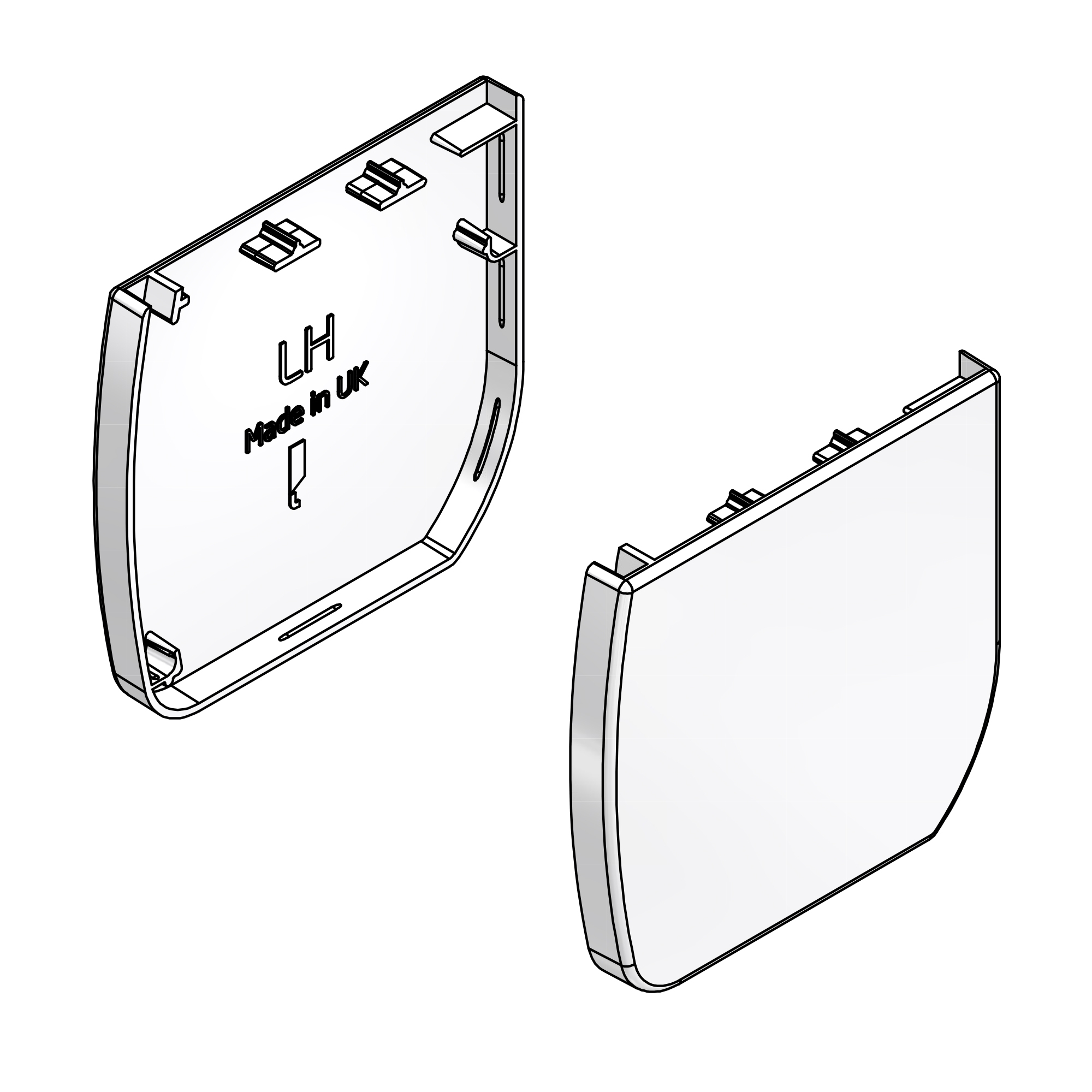 SYSTEM 40 FULL FASCIA BRACKET COVER SET