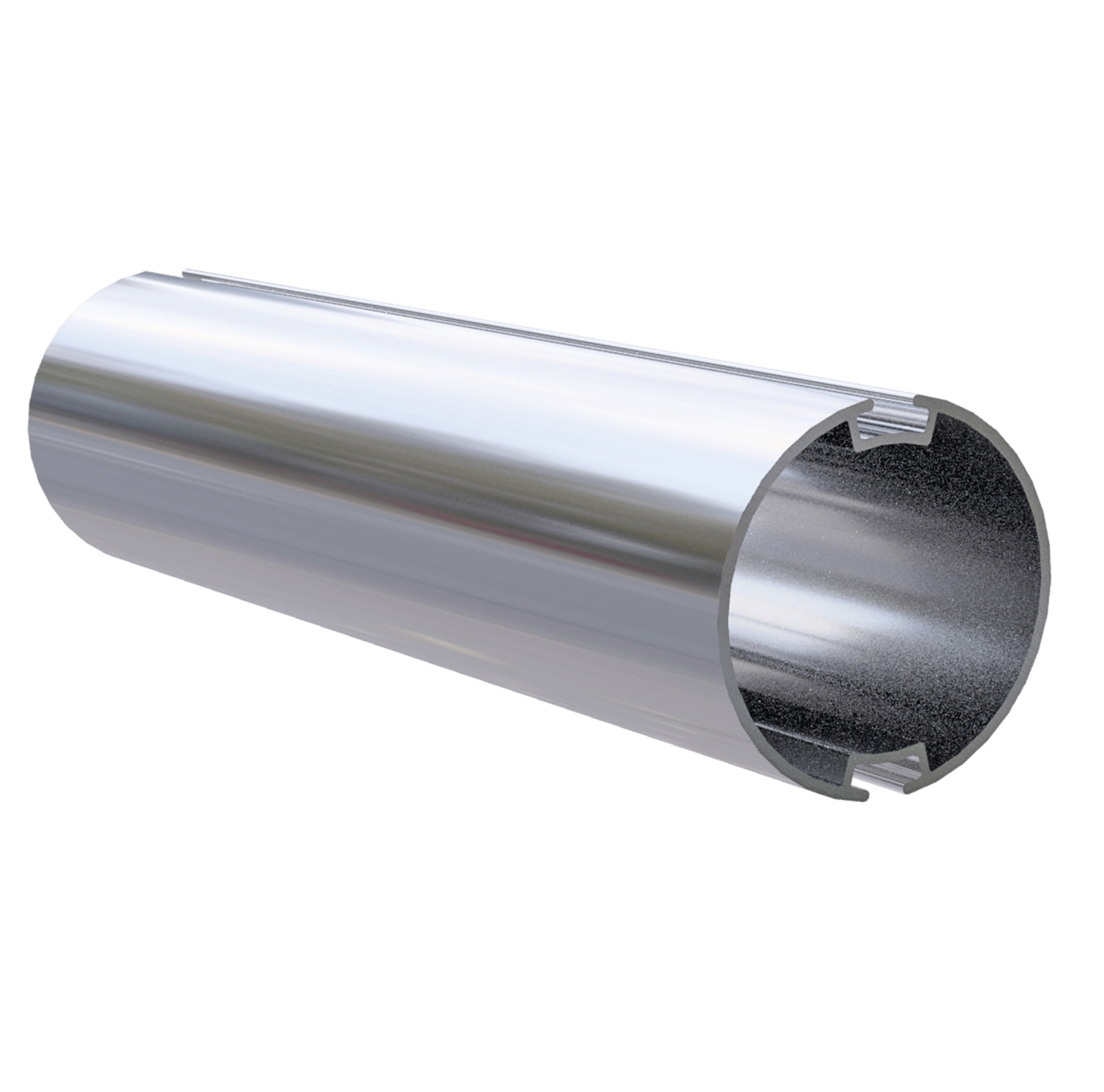 ROLLER TUBE 5.0M ALUMINIUM DOUBLE SLOT 40MM O.D.