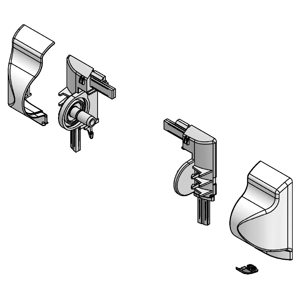 PERFECT FIT NEXT GEN MOTORISED ROLLER END SET