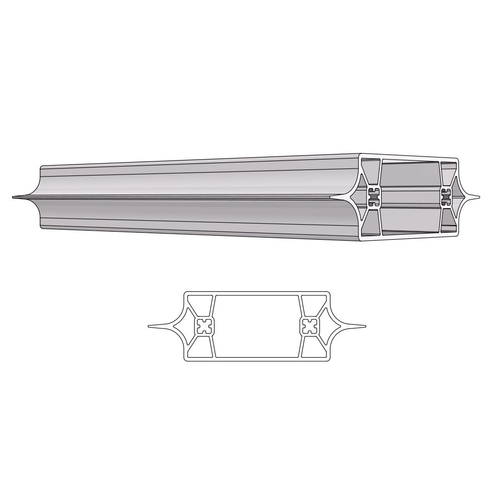 50MM FIXED PITCH DIVIDER RAIL ARCTIC