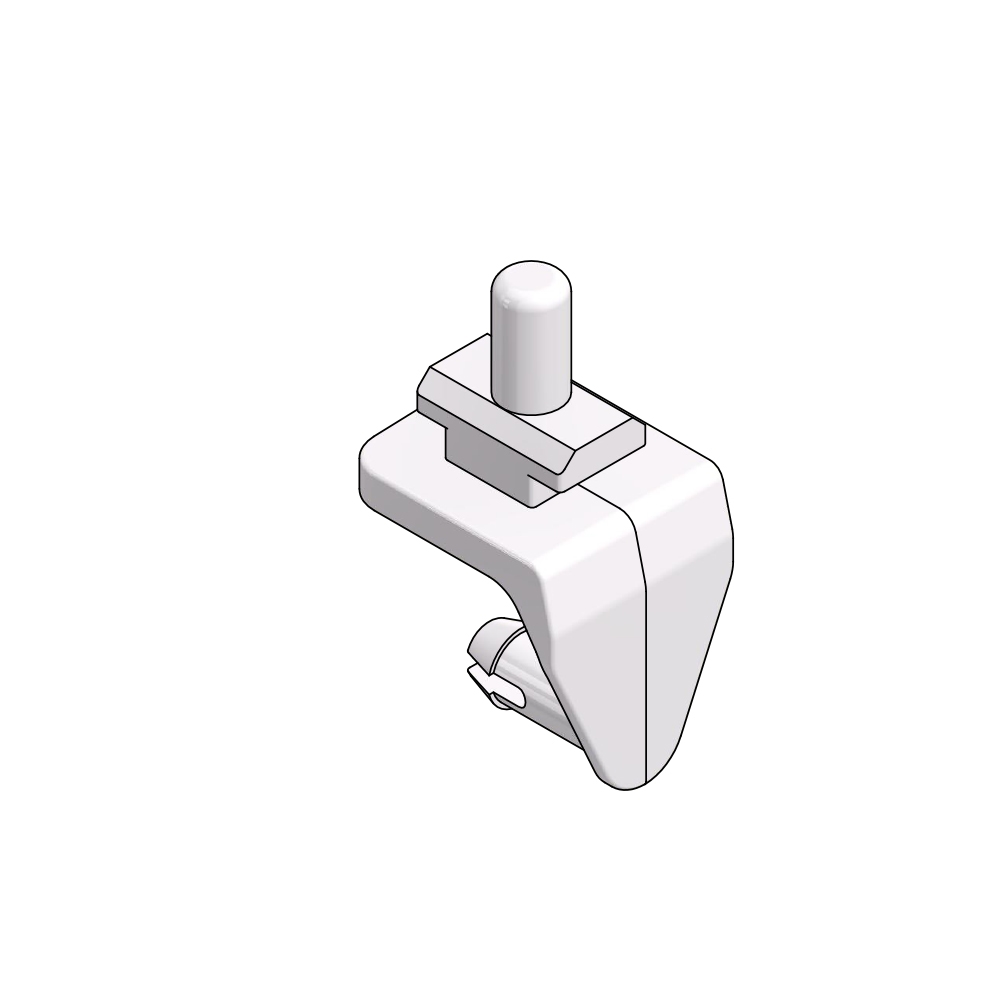 PVC TILT BAR CUFFLINK ARCTIC