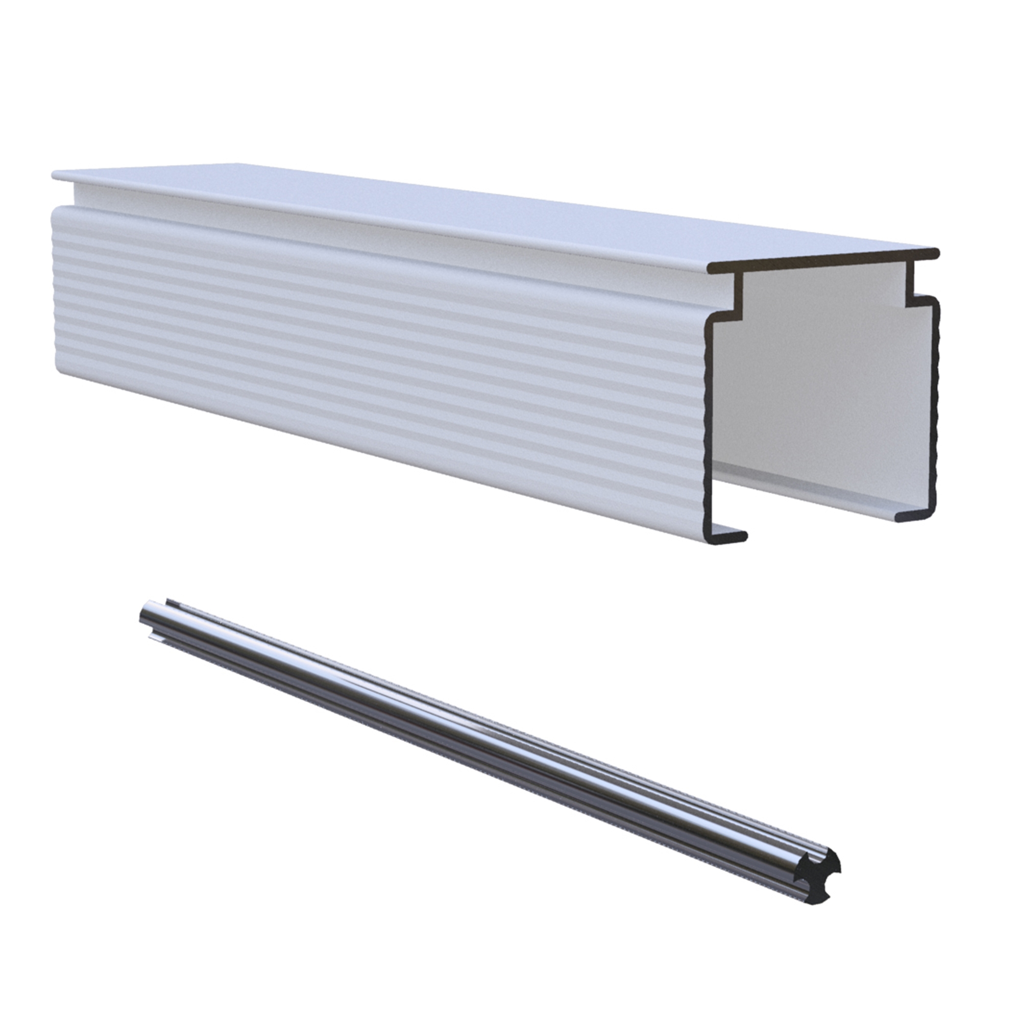 CHANNEL WITH TILT ROD SLIMLINE 5M LENGTHS