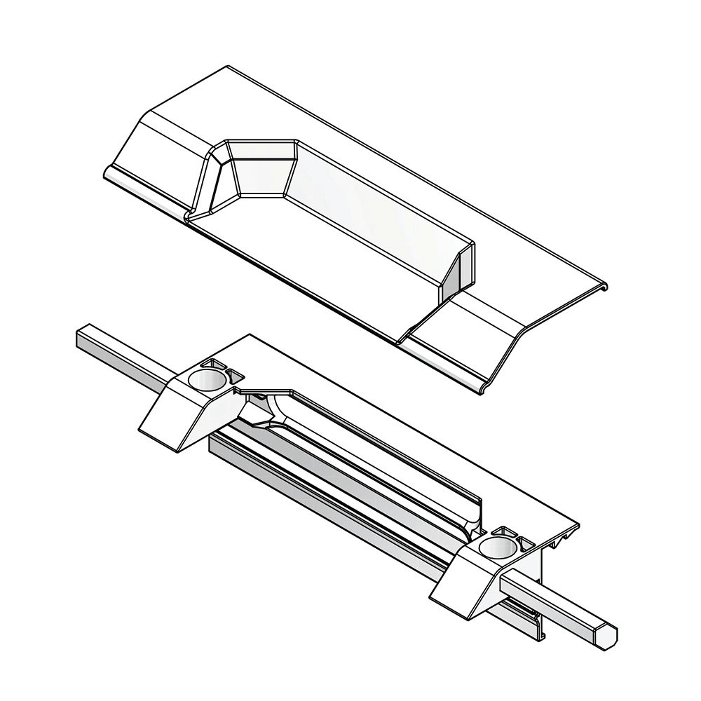 HANDLE REBATE CONNECTOR AND COVER