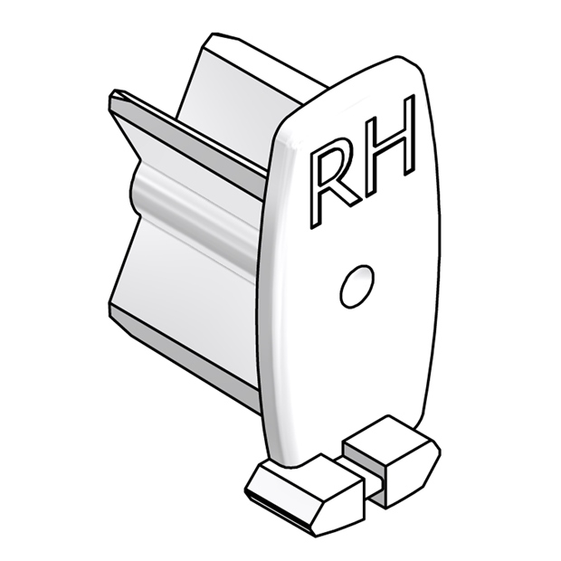 END CAP SET RH AND LH - LOCKING PERFECT FIT ROLLER